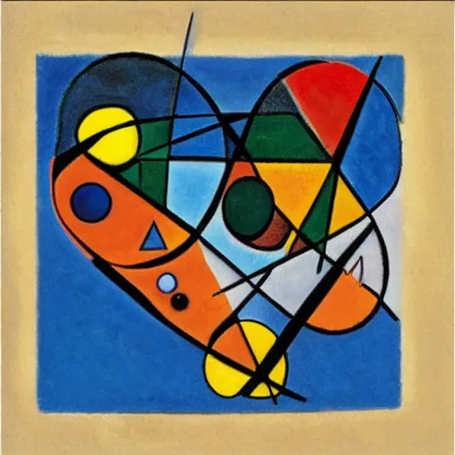 Image similar to novo nordisk logo by kandinsky, oil on canvas