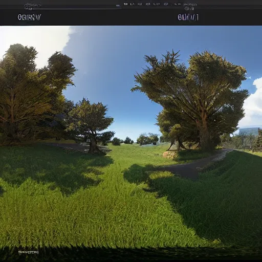 Image similar to differential growth,panorama,utopia,sunny,unreal engine