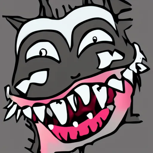 Image similar to clipart of toothy, the cute toothbrush character, nightmare fuel, deviantart, 8 k