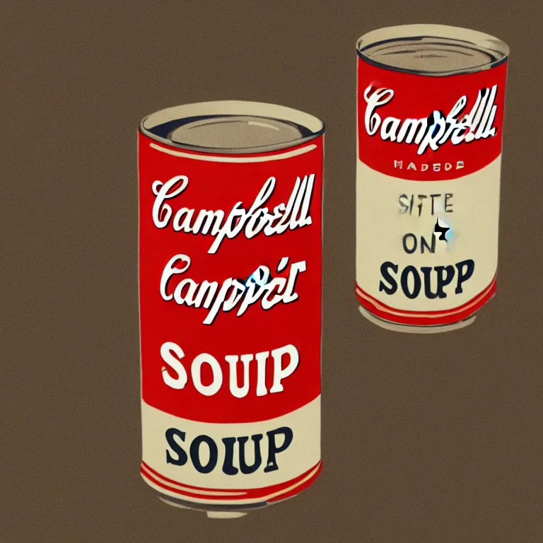 Prompt: Campbell's soup can