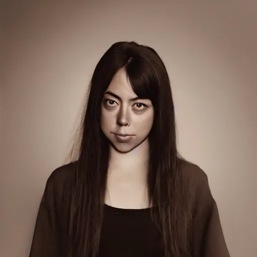 Prompt: a masterpiece portrait photo of a beautiful young woman who looks like a japanese aubrey plaza