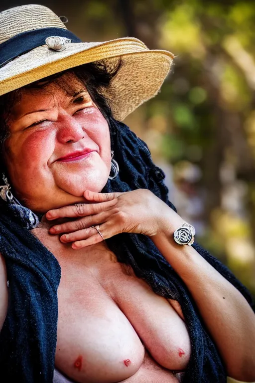 Image similar to real life big mom, pulitzer award, big close up, captured by nikon d 8 5 0, 4 k, body features, face features, bokeh, anatomy features, object features, by daniel berehulak and adnan abidi and preston gannaway