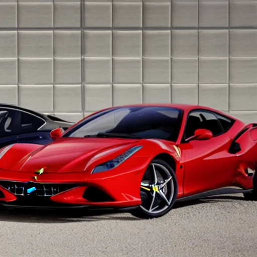 Prompt: Ferrari, 3 model lines