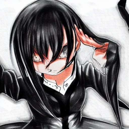 Image similar to extremely detailed realistic art of the personification of hatred