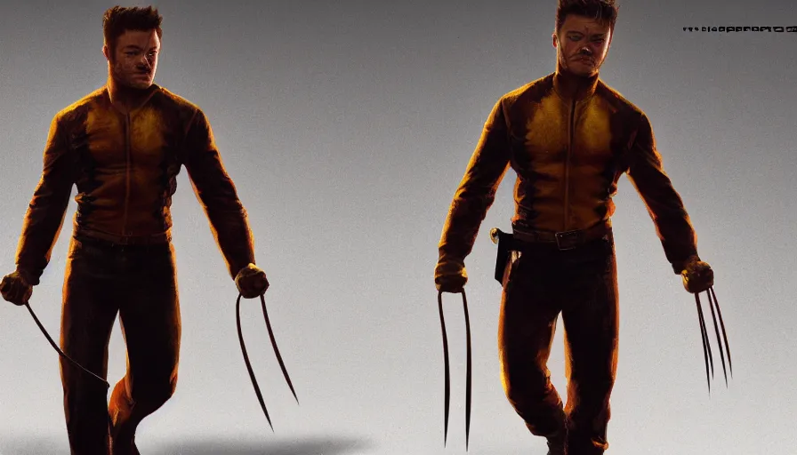 Image similar to Taron Egerton is Wolverine, hyperdetailed, artstation, cgsociety, 8k