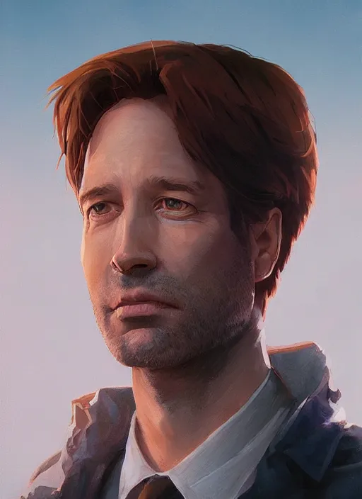 Prompt: highly detailed portrait of fox mulder, unreal engine, fantasy art by greg rutkowski, loish, rhads, makoto shinkai and lois van baarle, ilya kuvshinov, rossdraws, tom bagshaw, global illumination, radiant light, detailed and intricate environment