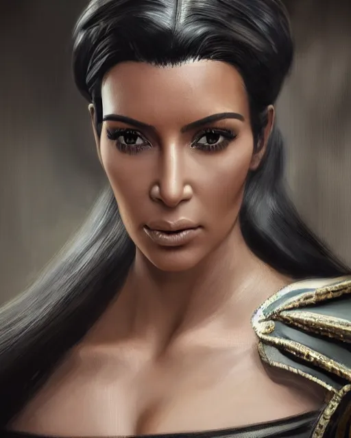 Prompt: A film still of kim kardashian as Lady Dimitrescu in resident evil , highly detailed, digital painting, artstation, concept art, sharp focus, illustration, cinematic lighting, art by artgerm and greg rutkowski and alphonse mucha diffuse lighting, fantasy, intricate, elegant, highly detailed, lifelike, photorealistic, digital painting, artstation, illustration, concept art, smooth, sharp focus, art by John Collier and Albert Aublet and Krenz Cushart and Artem Demura and Alphonse Mucha