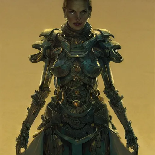 Prompt: Katherine Heigl as a mechanical bipedal construct from Skyrim, gorgeous, beautiful, intricate, highly detailed, digital painting, artstation, oppressive lighting, concept art, sharp focus, illustration, art by greg rutkowski and alphonse mucha