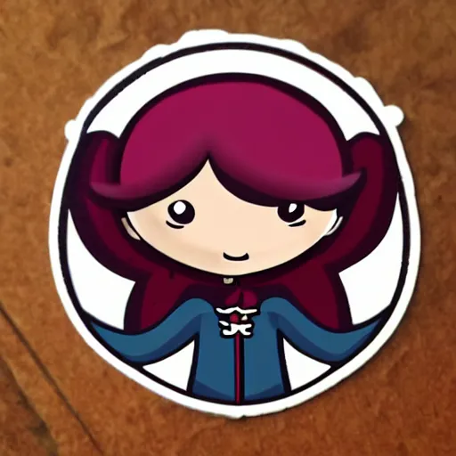 Image similar to cute d & d vampire character sticker