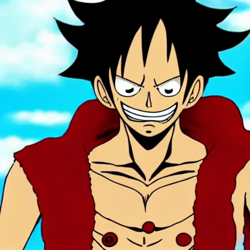Image similar to luffy as dragon, cinematic