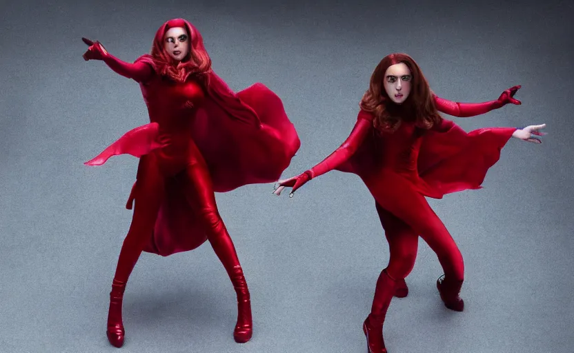 Image similar to lady gaga as the scarlet witch High resolution. Highly detailed. Dramatic. 8k.4k.