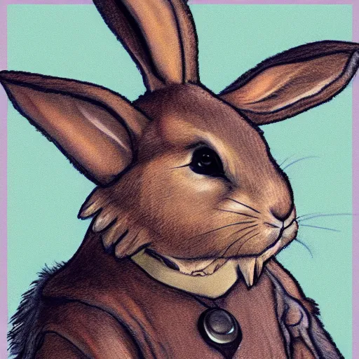 Prompt: starship captain anthro rabbit fursona, photo realism