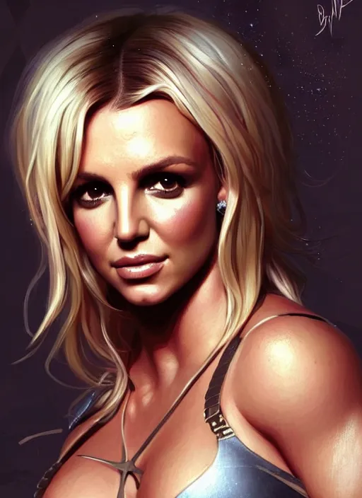 Image similar to britney spears, kim kardashian, intricate, highly detailed,!, digital painting, artstation, concept art, smooth, sharp focus, illustration, art by artgerm and greg rutkowski and alphonse mucha