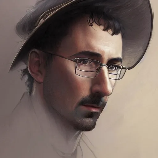 Image similar to portrait of stoic looking john oliver, military uniform, fantasy, intricate, elegant, highly detailed, centered, dark, smokey, charcoal painting, digital painting, artstation, concept art, smooth, sharp focus, illustration, art by artgerm and greg rutkowski and alphonse mucha