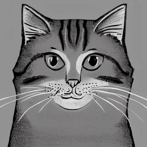 Image similar to cat, illustration