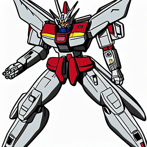 Image similar to Gundam coloring sheet.