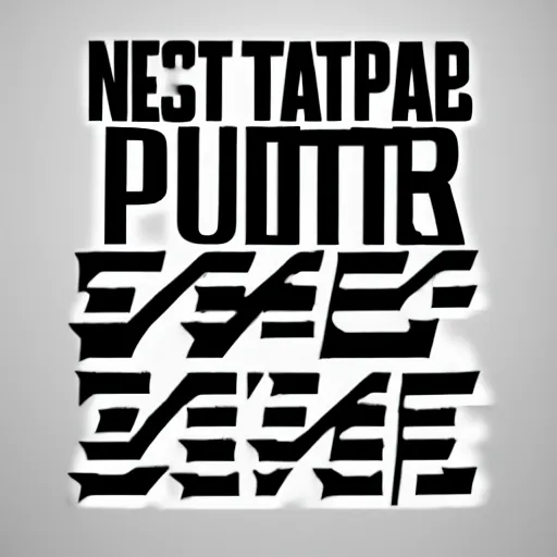 Prompt: n ° 1 - text, punk font