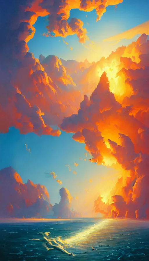 Image similar to the end of the world, by rhads