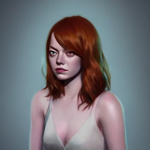 Prompt: portrait of emma stone ,digital art photorealistic art by greg rutkowski high detail comic sharp vector lineart dramtic lighting artstation by trevor henderson by rossd raws cinematic dramatic