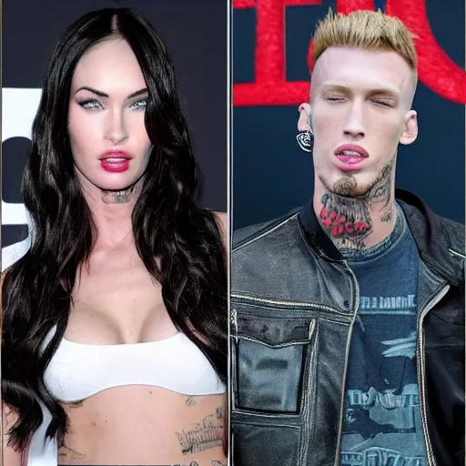 Image similar to megan fox as mgk