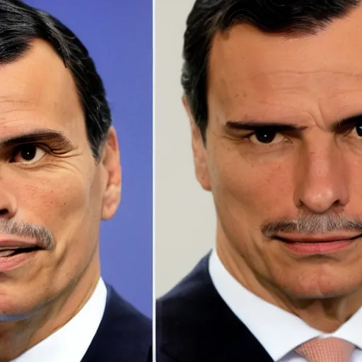 Prompt: spanish president pedro sanchez shaved