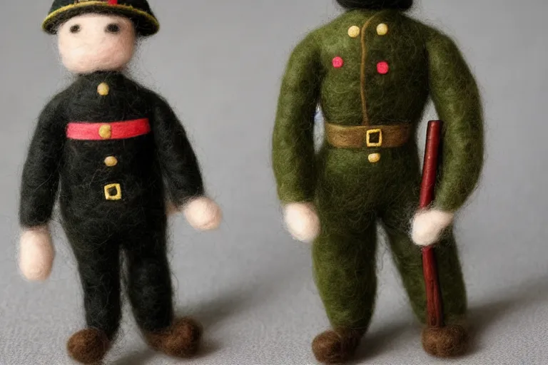 Image similar to Needle felted german soldier