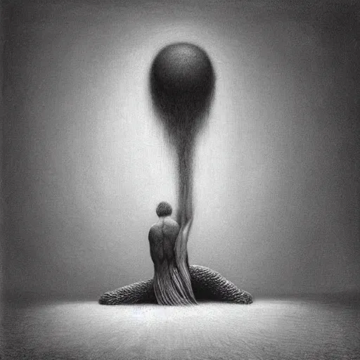 Prompt: Donald Trump. Mortified. Zdzisław Beksiński