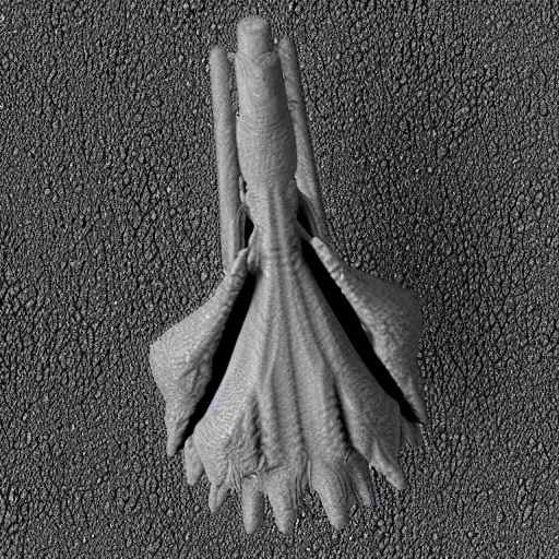 Prompt: scanning electron microscope image of a mecha Bacteriophage