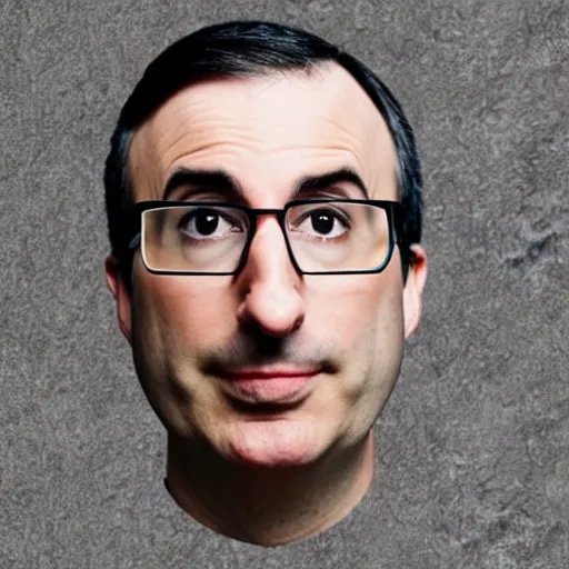 Prompt: a photo of an olive in the shape of john oliver's face