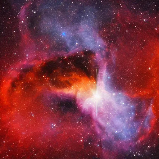 Prompt: A violin shaped nebula