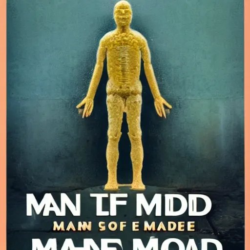 Prompt: man made of mold