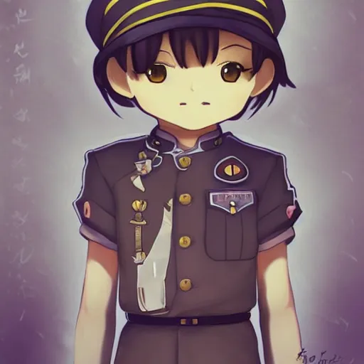 Prompt: beautiful little arian boy in nazi uniform. made in abyss art style, inspired by kris from deltarrune, cute detailed artwork, anatomically correct, soft details, ilya kuvshinov, reflection, perfect composition, portrait, illumination, digital art, detailed anime soft face, symmetrical face