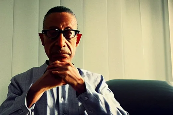 Image similar to “ very very high quality screenshot of gus fring in a pixar movie, rendered in octane 8 k with detailed cinematic lighting and shading, award - winning crisp details ”