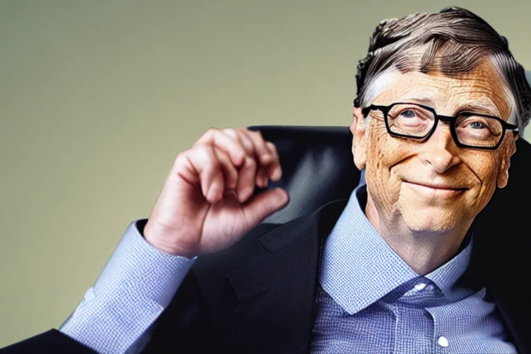 Image similar to bill gates using pc