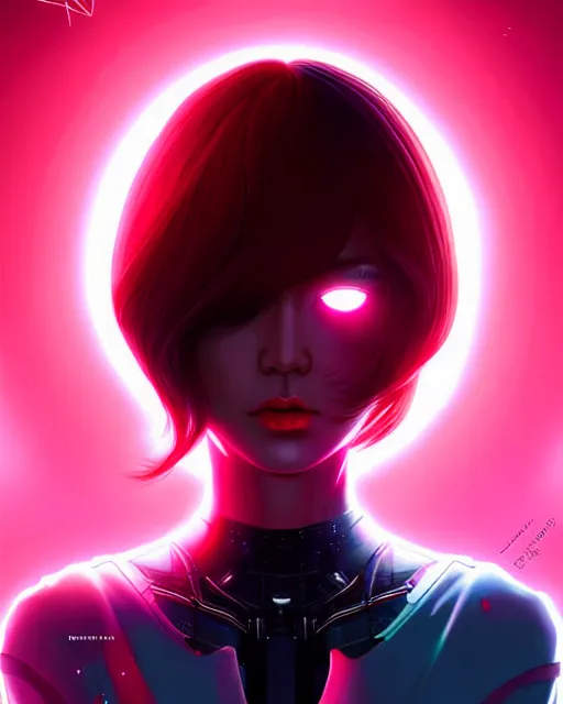 Image similar to kim hyun joo as a cyborg with rose hair, cyborg, warframe, colorful, cinematic, illuminated, sunny day, beautiful girl, advanced technology, futuristic, art by ilya kuvshinov, akiko takase