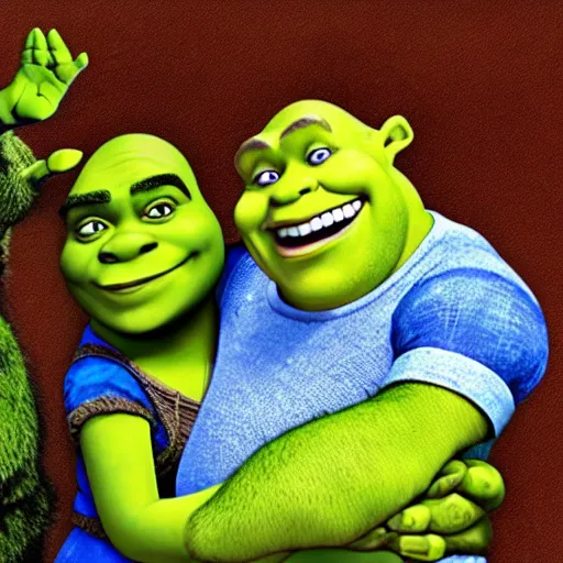 Image similar to shrek received nobel price