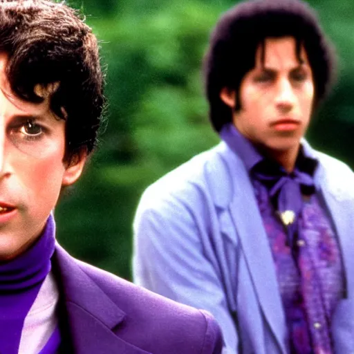 Image similar to still of prince charles in the movie purple rain