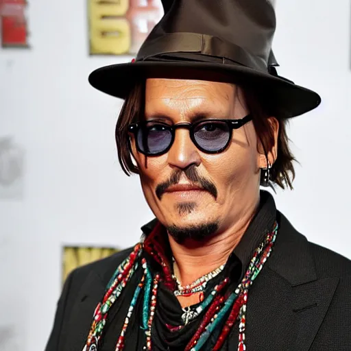 Image similar to johnny depp as bill cosby