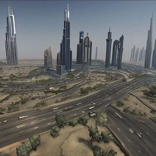 Image similar to gta : dubai, by weta