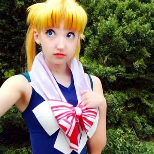 Image similar to sailor moon in real life
