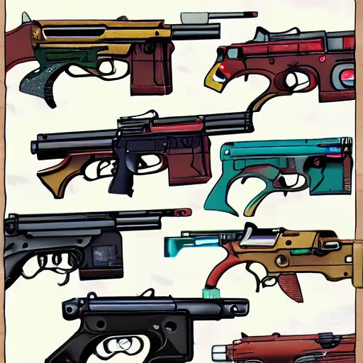 Image similar to Gun type Pokémon