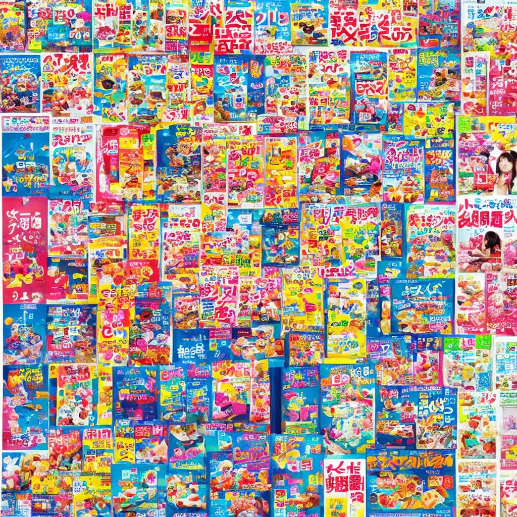 Image similar to bright japanese magazine advertisements