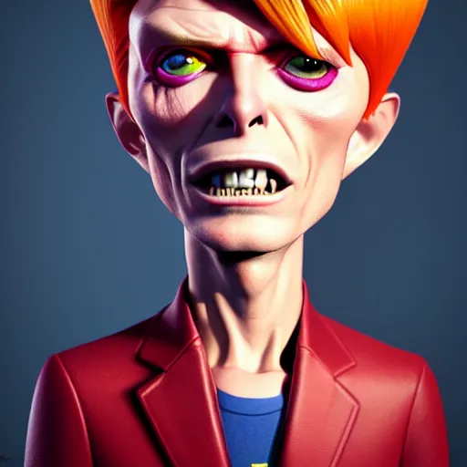 Prompt: an epic chibi comic book style portrait painting of david bowie, character design by mark ryden and pixar and hayao miyazaki, unreal 5, daz, hyperrealistic, octane render, cosplay, rpg portrait, dynamic lighting, intricate detail, harvest fall vibrancy, cinematic