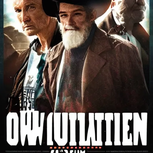 Prompt: the outlaw poster