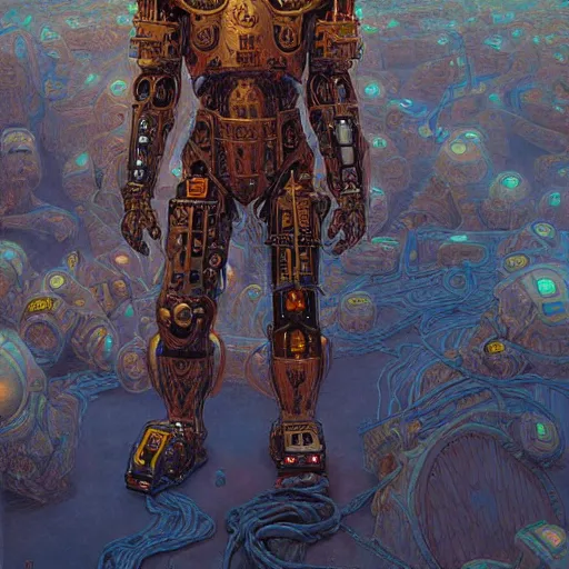 Image similar to cybernetic cyborg warrior, wretched camel, by Donato Giancola and Victo Ngai
