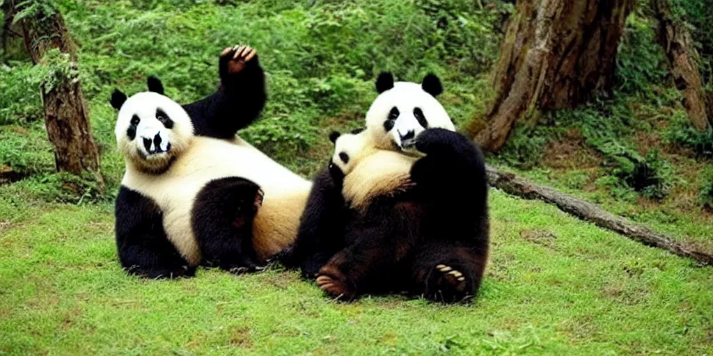Prompt: “A lovely giant panda. Kung Fu Panda style”