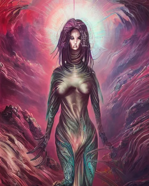 Image similar to neo china arrives from the future, by antonio j. manzanedo, giger, alex grey, android jones, wayne barlowe, philippe druillet, raymond swanland, cyril rolando, josephine wall, harumi hironaka, trending on artstation