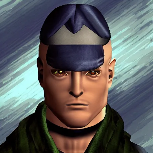 Image similar to PSX JRPG Character Portrait of GI Joe Destro