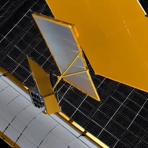 Prompt: beautiful image of webb telescope, pathtracing