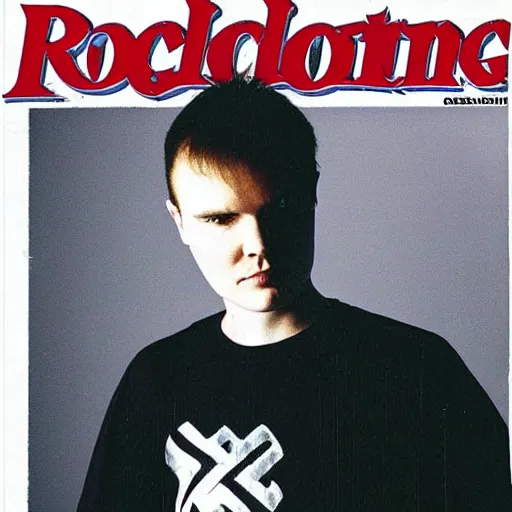 Image similar to 2 1 yo billy corgan 1 9 9 6 rock tour photograph, rollingstone magazine